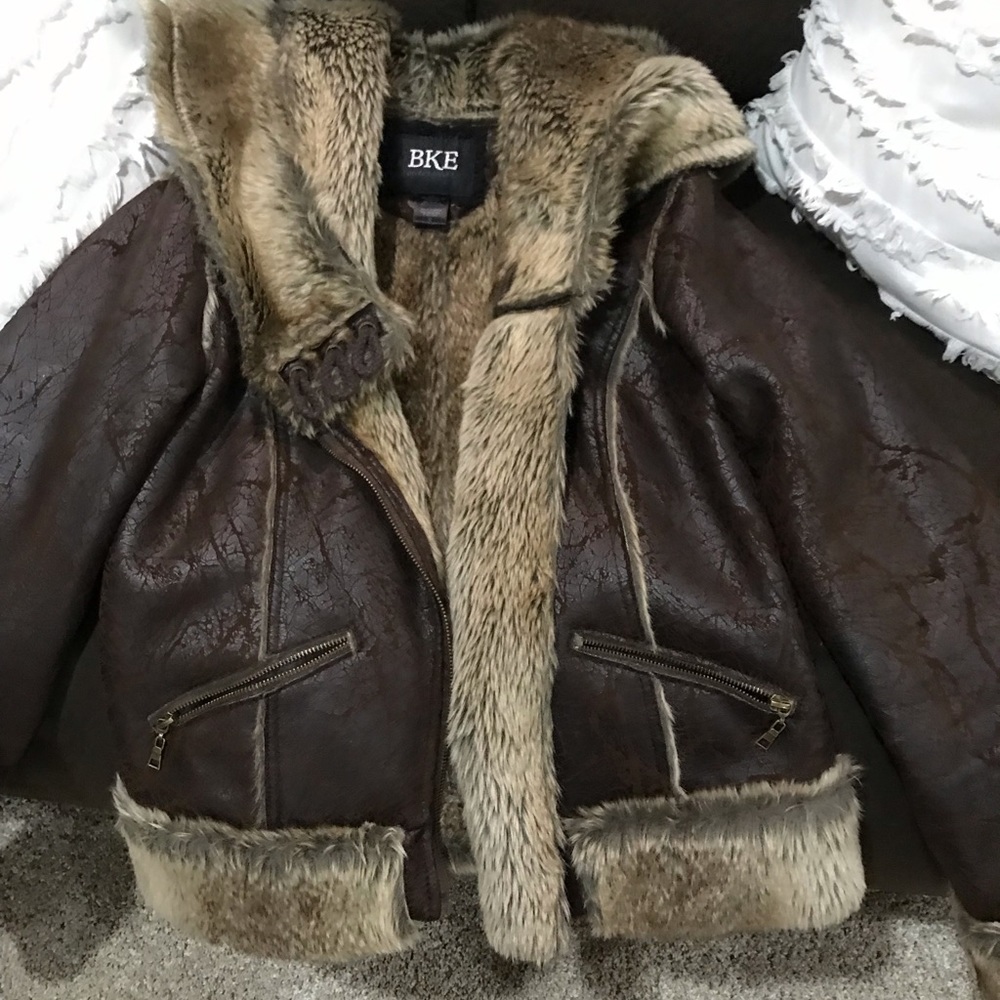 BKE fur lined jacket excellent condition